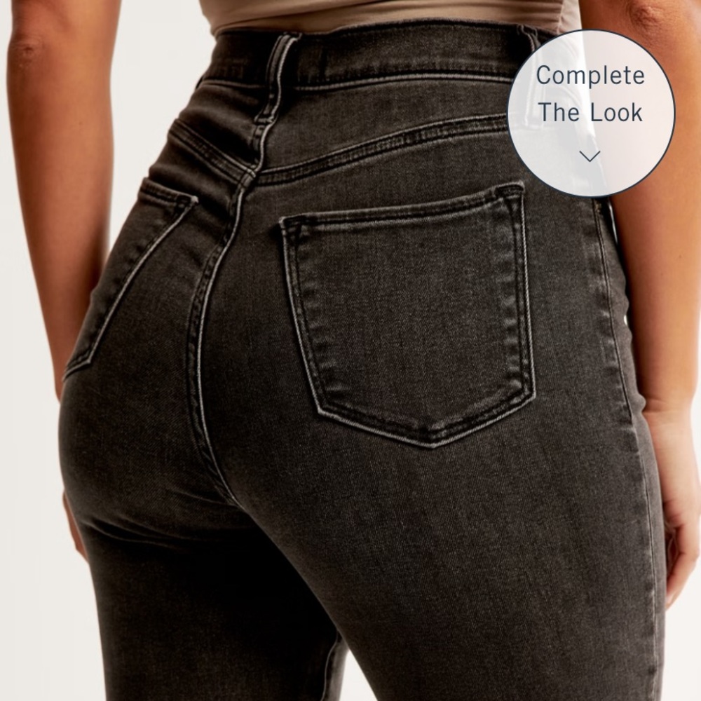 Abercrombie and Fitch ultra high rise 90’s slim straight jean 28 tall long - Picture 2 of 7
